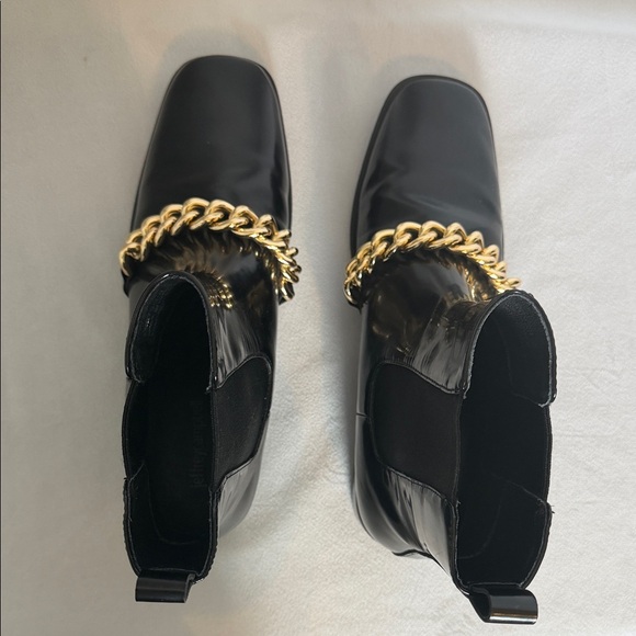 Anthropologie Jeffrey Campbell Emrys Ankle Boots Size 9 Black Chelsea MSRP $250 - Picture 9 of 12